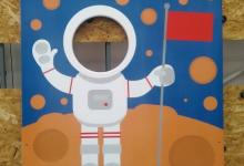 Космонавт, УФ печать на МДФ, для детской игровой площадки